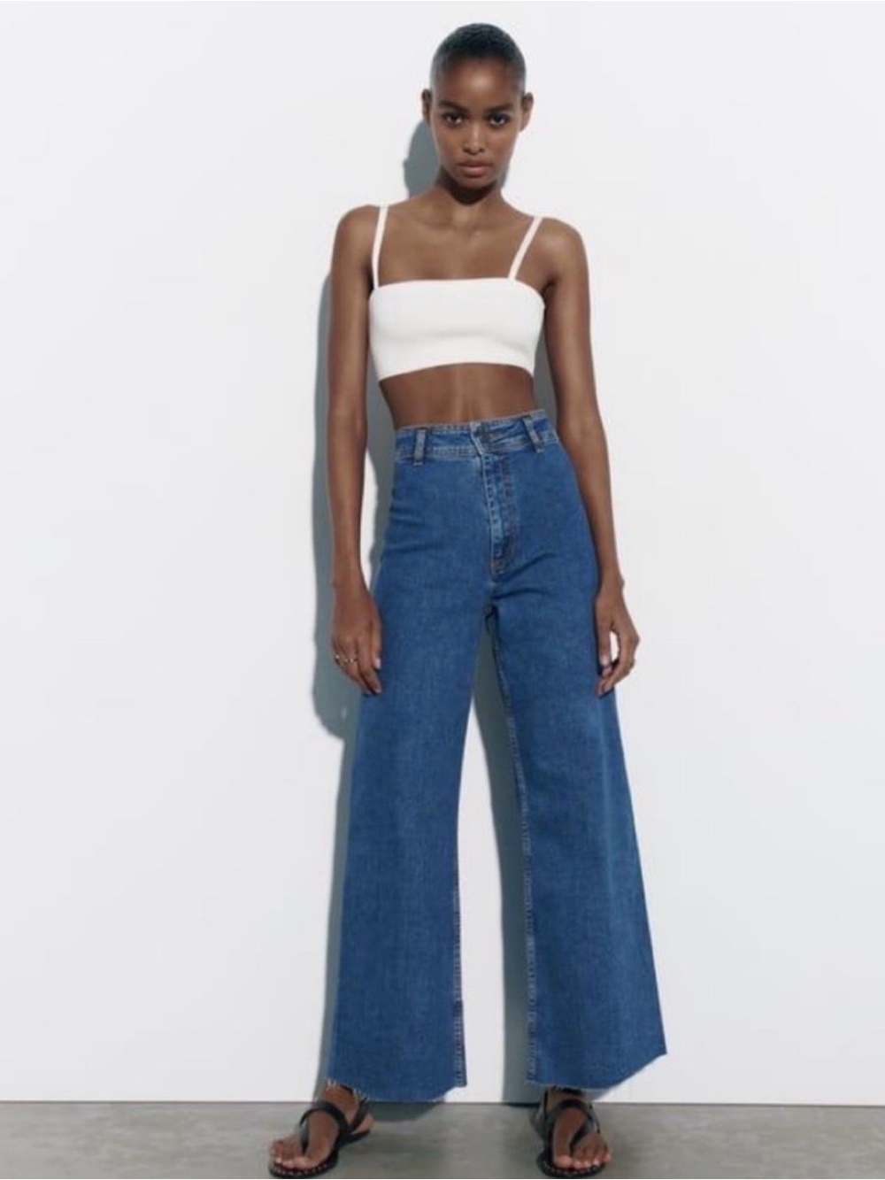 Zara High-Rise Wide Leg size 6